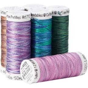 SULKY OF AMERICA Sulky Sampler 12wt Cotton Petites 6/Pkg-2nd، التشكيلة الثانية الأكثر شعبية 6