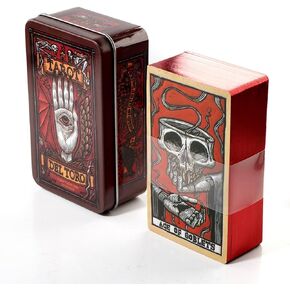 Atesswy Tarot del Toro: Explore The Enigmatic World of Guillermo del Toro with This Exquisite Tin Box Tarot Deck in Kuwait