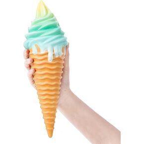 AILIMY 11 "بوصة السكويشات غالاكسي الشعلة الآيس كريم جامبو ارتفاع بطيء لطيف سوبر كبير السكويشات الغذاء لعبة رخيصة Kawaii in Kuwait