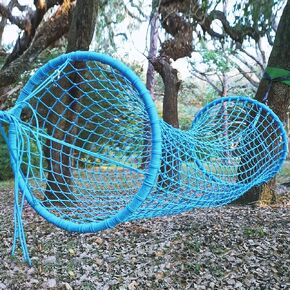 bintiva Outdoor Playground Rope Tunnel - Suspension Crawl Bridge for Children of All Ages in Kuwait