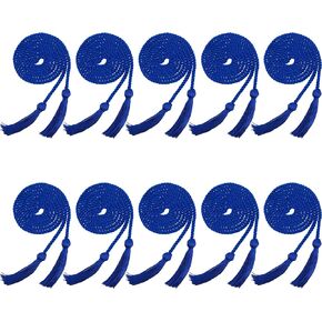 10 Pieces Graduation Cord Braided Honor Cords with Tassels for Graduation Students (Blue) in Kuwait
