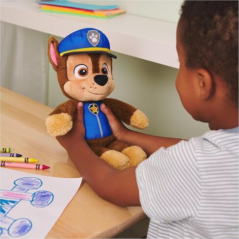 لعبة GUND PAW Patrol Official Chase Take Along Buddy القطيفة، حيوان محشو ممتاز للأعمار من سنة فما فوق، أزرق/بني، 33 سم in Kuwait