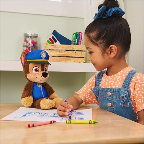 لعبة GUND PAW Patrol Official Chase Take Along Buddy القطيفة، حيوان محشو ممتاز للأعمار من سنة فما فوق، أزرق/بني، 33 سم in Kuwait