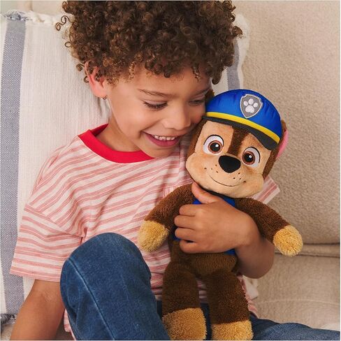 لعبة GUND PAW Patrol Official Chase Take Along Buddy القطيفة، حيوان محشو ممتاز للأعمار من سنة فما فوق، أزرق/بني، 33 سم in Kuwait