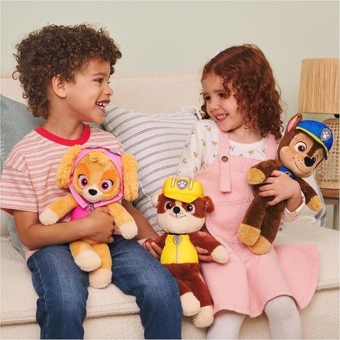 لعبة GUND PAW Patrol Official Chase Take Along Buddy القطيفة، حيوان محشو ممتاز للأعمار من سنة فما فوق، أزرق/بني، 33 سم in Kuwait