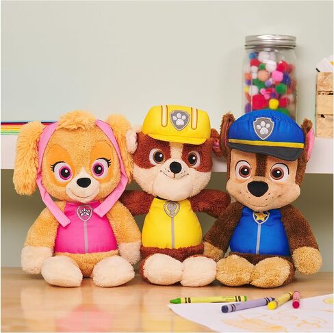 لعبة GUND PAW Patrol Official Chase Take Along Buddy القطيفة، حيوان محشو ممتاز للأعمار من سنة فما فوق، أزرق/بني، 33 سم in Kuwait