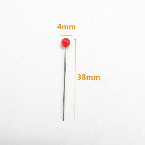 600 قطعة من دبابيس الخياطة الملونة من ccHuDE دبابيس الخياطة المستقيمة دبابيس رأس بلاستيكية دبابيس خياطة اللحف اليدوية مع صندوق شفاف in Kuwait