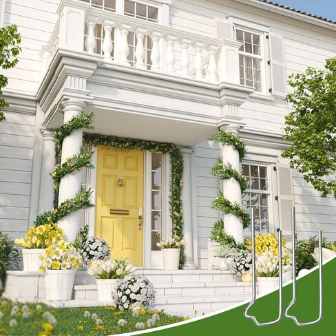 150PCS Floral Pins, Greening Pins, 1.7 Inch Floral U-Shape Plant Pins for Indoor Plants, Climbing Plants, Straw Wreaths, DIY Sewing Project, Holiday Arrangements in Kuwait