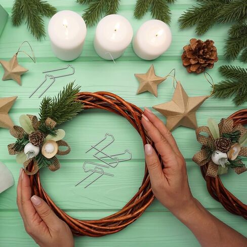 150PCS Floral Pins, Greening Pins, 1.7 Inch Floral U-Shape Plant Pins for Indoor Plants, Climbing Plants, Straw Wreaths, DIY Sewing Project, Holiday Arrangements in Kuwait