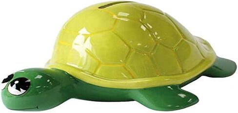 Crockery Critters Sea Turtle Money Bank from Deluxebase. Animal Shaped Money Box for Kids. Cute Ceramic Piggy Bank for Girls or Boys. Novelty Piggy Bank for Adults or Savings Box for Kids Party Favors in Saudi Arabia