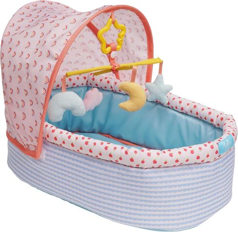 Manhattan Toy Stella Collection Soft Baby Doll Crib with Removable Canopy and Mobile for 12" to 15" Baby Dolls in Saudi Arabia