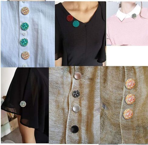 MONLEYTA حزمة من 12 وشاح مغناطيسي إسلامي متعدد الاستخدام من حجر الراين بروش دبابيس حجاب مستديرة قوس قزح in Kuwait