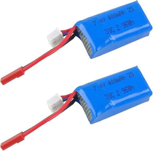 Crazepony 400mAh 2S 7.4V 30C LiPo Battery Pack with JST Plug for Micro FPV Racing Drone Quadcopter in Saudi Arabia
