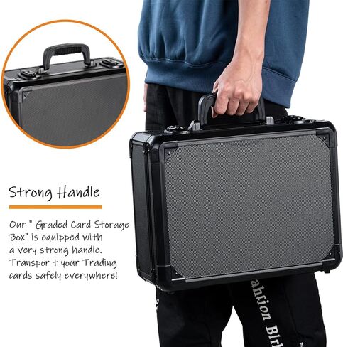 D DACCKIT Graded Card Storage Box - 160+ Graded Cards Case Compatible with PSA BGS CSG FGS Graded Sports Cards in Kuwait