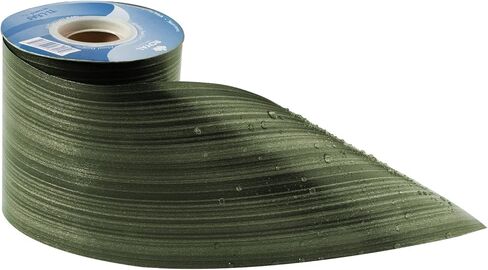 شريط زهور من Royal Imports Green Ti Leaf، شريط عريض من البوليستر الصناعي المقاوم للماء مقاس 4 بوصات (#100) للداخل والخارج، غلاف لبائع الزهور، وباقة الزفاف، والفنون والحرف اليدوية، لفة 50 ياردة (150 قدمًا) in Saudi Arabia