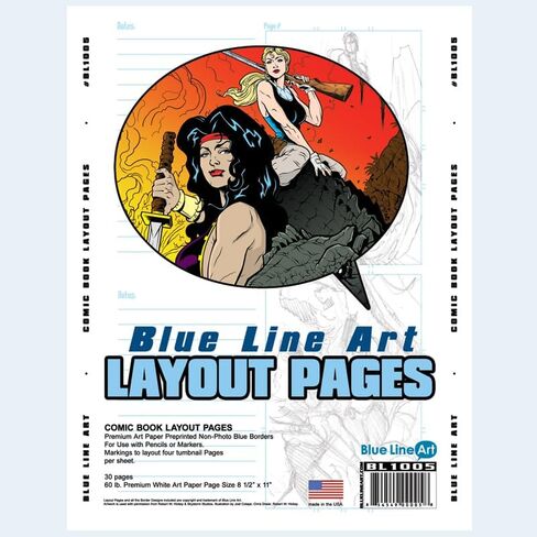 حزمة من 35 قطعة من تصميم الكتاب الهزلي من Blue Line Pro in Saudi Arabia