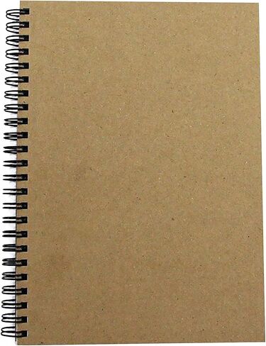 A2 Recycled Sketch Book, 40 Sheets (80 Sides) of 170gsm Recycled Cartridge Paper, Hard Covers in Kuwait