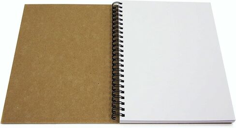 A2 Recycled Sketch Book, 40 Sheets (80 Sides) of 170gsm Recycled Cartridge Paper, Hard Covers in Kuwait
