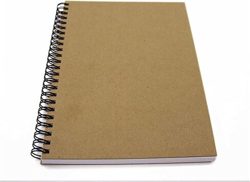 A2 Recycled Sketch Book, 40 Sheets (80 Sides) of 170gsm Recycled Cartridge Paper, Hard Covers in Kuwait