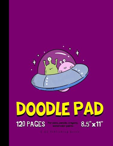 Doodle Pad. Drawing Pad For Kids: Blank Paper Sketch Book for Drawing Practice. 120 Pages 8.5 x 11 Large Sketchbook for Kids. Notebook For Sketching, Painting, Doodling, Writing Etc. in Saudi Arabia