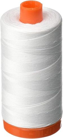 Aurifil A1050-2024 Mako Cotton Thread Solid 50WT 1422Yds White (3 Pack) in Saudi Arabia