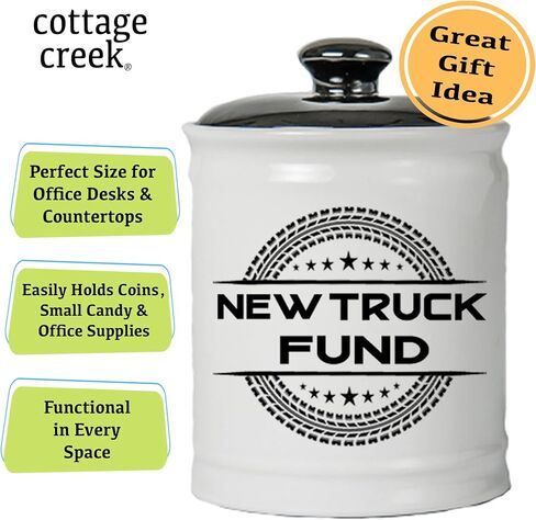 Cottage Creek New Truck Fund Piggy Bank, Ceramic Truck Savings Bank, Truck Gifts in Saudi Arabia