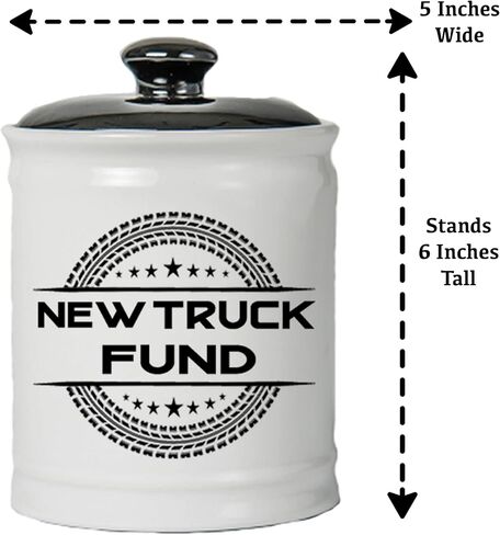 Cottage Creek New Truck Fund Piggy Bank, Ceramic Truck Savings Bank, Truck Gifts in Saudi Arabia