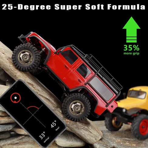 AIYIHOBBY عجلة وإطارات ألومنيوم 1.2 62 * 24 مم إطارات مطاطية ناعمة لزجة لـ 1/18 1/24 محوري SCX24 TRX4M FCX24 RC ملحقات ترقية السيارة الزاحفة (أسود) in Kuwait