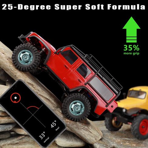 AIYIHOBBY عجلة وإطارات ألومنيوم 1.2 62 * 24 مم إطارات مطاطية ناعمة لزجة لـ 1/18 1/24 محوري SCX24 TRX4M FCX24 RC ملحقات ترقية السيارة الزاحفة (أسود) in Kuwait