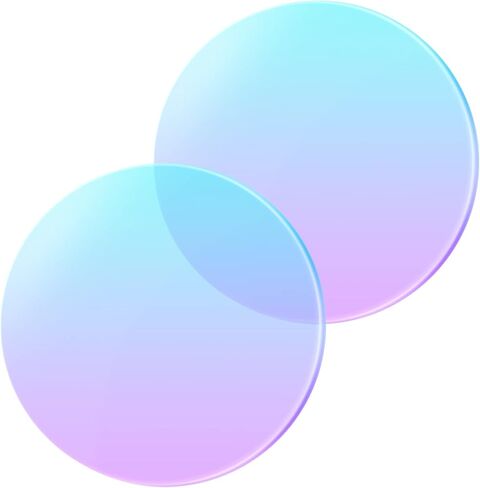 ورقة أكريليك بألوان قوس قزح، قطعتان من لوح مستدير من البلاستيك الأكريليكي المشع الملون الشفاف للرسم بنفسك، الفن الحرفي، الديكور، قطر 300 مم، سمك 5 مم in Kuwait