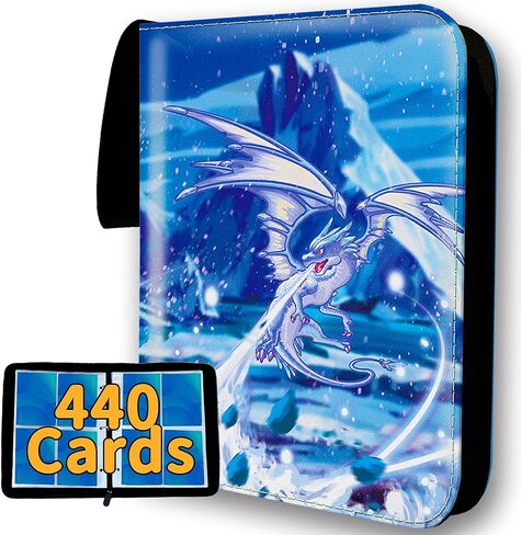 حافظة بطاقات تجارية تحتوي على 440 جيبًا، حافظة بطاقات بيمبارا مع دفتر بطاقات ألبوم بسحاب in Kuwait