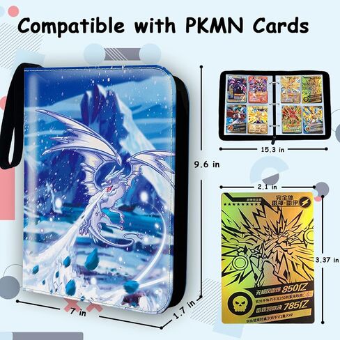 حافظة بطاقات تجارية تحتوي على 440 جيبًا، حافظة بطاقات بيمبارا مع دفتر بطاقات ألبوم بسحاب in Kuwait