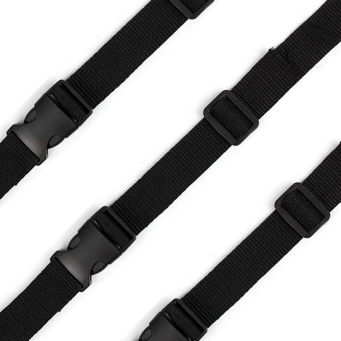 مجموعة أبازيم بلاستيكية مقاس 2.54 سم من Tugaizi تتضمن 20 حزمة من الأبازيم البلاستيكية المسطحة وأبازيم تحرير جانبية و11 ياردة من أشرطة حزام النايلون لصنع حزام الأمتعة بنفسك، وطوق الحيوانات الأليفة، وإصلاح حقيبة الظهر in Kuwait