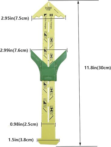 مجموعة ادوات قياس منزلقة على شكل حرف T 5 في 1 من قطعتين بمقاسات مختلفة مع مثلثات بدون متاعب، ادوات قياس مسطرة للخياطة والخياطة in Kuwait