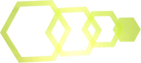 ادوات خياطة قوالب سداسية من الاكريليك بتصميم كائن فضائي 4 قطع in Kuwait