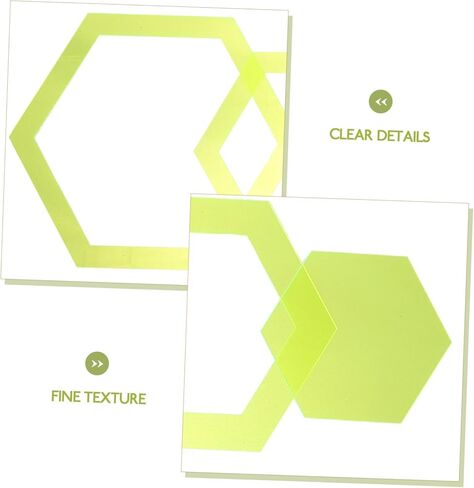 ادوات خياطة قوالب سداسية من الاكريليك بتصميم كائن فضائي 4 قطع in Kuwait