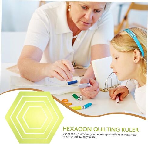 ادوات خياطة قوالب سداسية من الاكريليك بتصميم كائن فضائي 4 قطع in Kuwait