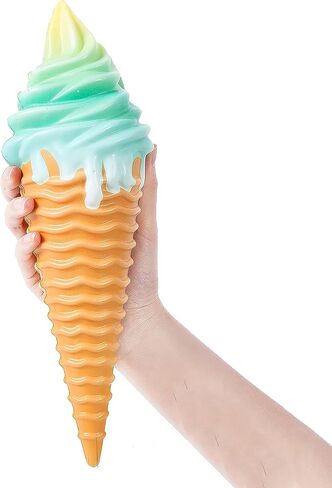 AILIMY 11 "بوصة السكويشات غالاكسي الشعلة الآيس كريم جامبو ارتفاع بطيء لطيف سوبر كبير السكويشات الغذاء لعبة رخيصة Kawaii in Kuwait