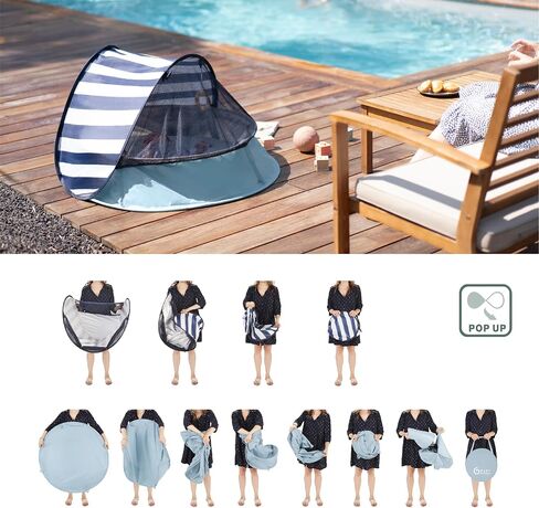 Babymoov Babyni Premium Baby Dome | Pop-Up Indoor & Outdoor Play Tent for Babies, Marine in Saudi Arabia