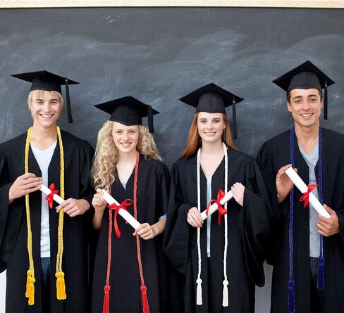 10 Pieces Graduation Cord Braided Honor Cords with Tassels for Graduation Students (Blue) in Kuwait
