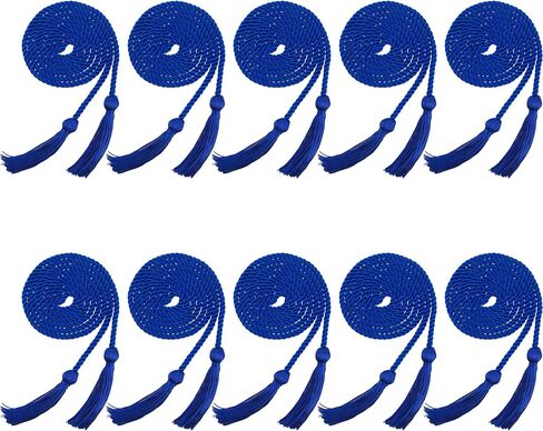 10 Pieces Graduation Cord Braided Honor Cords with Tassels for Graduation Students (Blue) in Kuwait