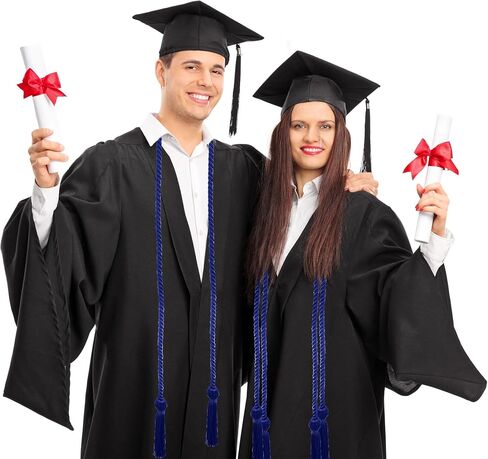 10 Pieces Graduation Cord Braided Honor Cords with Tassels for Graduation Students (Blue) in Kuwait