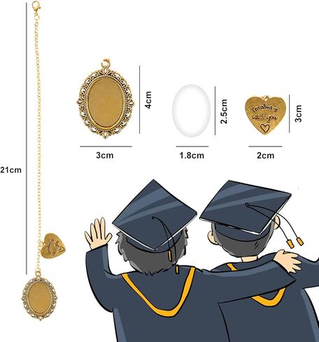 8 Pieces Graduation Cap Charm, Tassel Charms for Graduation Cap Graduation Tassel Charm Memorial Photo 2023 Tassel Charm for Graduation Ceremony Graduation Cap Decoration(Gold and Silver) in Kuwait