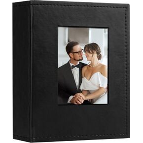 Vienrose Photo Album 4x6 Holds 300 Photos, PU Leather Cover Picture Book with 300 Horizontal Pockets, Slip-in Photo Album for Wedding, Baby Memories, Family, Acid-Free Photo Storage Gift, Black in Kuwait