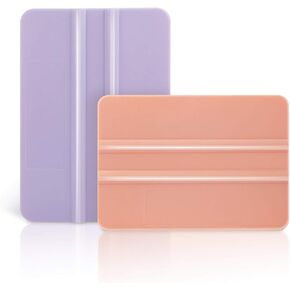 Craft Vinyl Tool Kit Coral and Purple Squeegee for Adhesive Vinyl Decal Sticker Application 2 PCS/Pack in Saudi Arabia