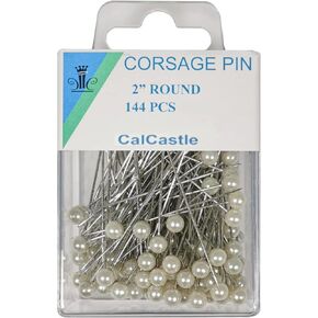 دبابيس CalCastle كريستال ديامانتي 2 بوصة لباقة الزهور الحرفية بلينغ 100 قطعة / صندوق (شفاف) in Kuwait