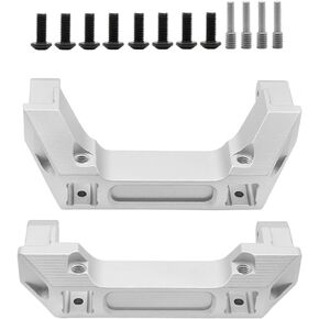 Linsvirgo 2 قطعة 1/10 RC الزاحف CNC من سبائك الألومنيوم الأمامي والخلفي مناسب لـ 1/10 RC Truck Crawler TRAXAS TRX4 Land Rover Defender/Sports Edition ترقية استبدال جزء الملحقات - أحمر in Kuwait