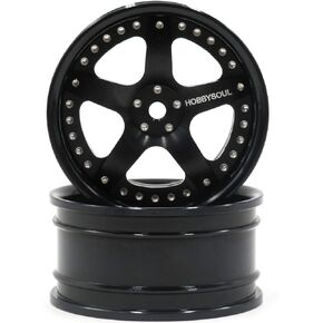 2pcs RC 1/10 Aluminum On Road Wheel Rims Hex 12mm Adjustable Offset Silver Color Fit for 1:10 RC On Road Drift Touring Street Car Tire Tyre in Kuwait