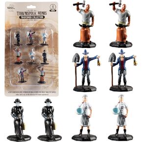 Monster Protectors Townsfolk Mini Fantasy Figures - Tradesmen - 8pc Hand-Painted Non Player Character NPC Miniatures - 1" Hex-Sized Compatible with DND Dungeons Dragons Tabletop Games in Kuwait