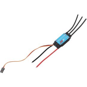 Tissting 20A/30A/40A/50A/60A RC Brushless Motor ESC Electric 2-6S Speed Controller,UBEC 2A/3A 5V,1:1 Power Output,for RC Ship Underwater Propeller